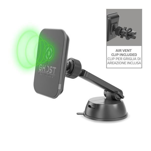 Image of WIRELESS MAGNETIC CAR HOLDER BLACK 074