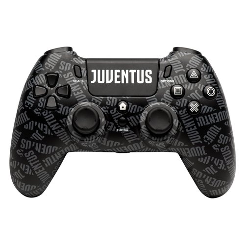 Image of Gamepad Qubick COP40004 PLAYSTATION 4 Juventus Pattern nero e bianco 074