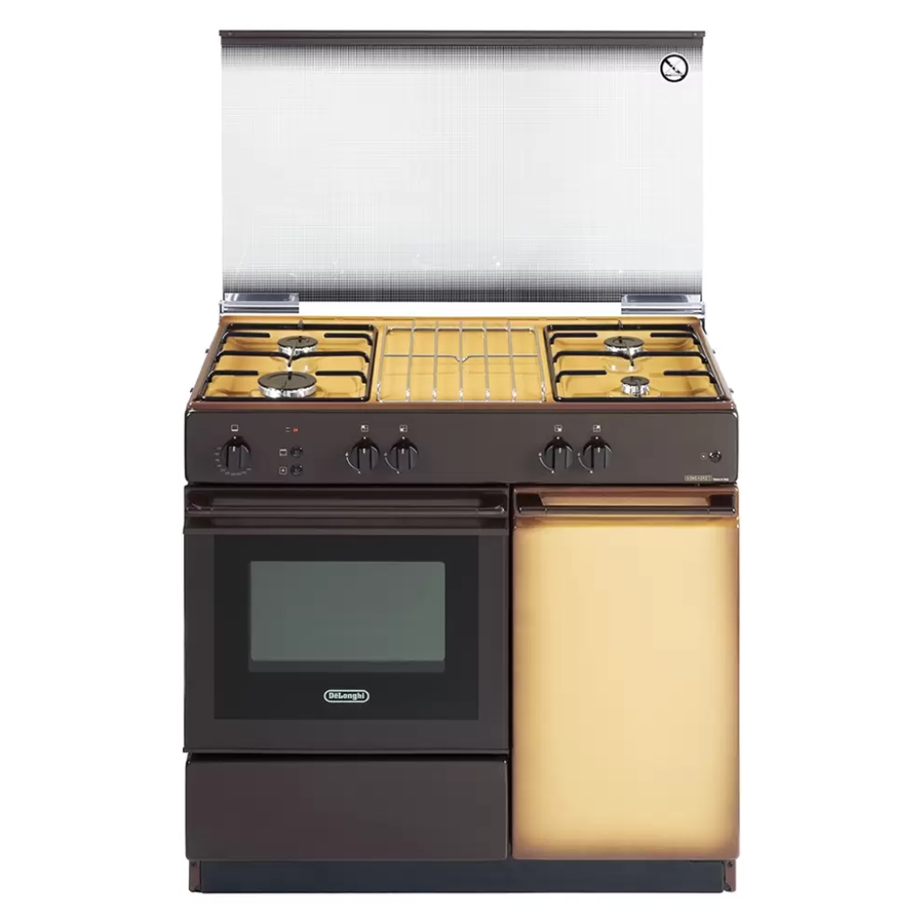 Image of De’Longhi SGGK854NED Cucina a Gas 4 Fuochi Forno a Gas 90x50 Cm Colore Coppertone A - SGGK 854 N ED 074