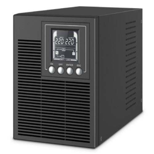 Image of UPS ATLANTIS A03-OP1002 Server Online 1000VA (900W) Tower doppia batteria USB/EPO 4xIEC LCD Slot SNMP (codice A03-SNMP2-IN) 074