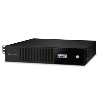 Image of UPS ATLANTIS A03-HP1201-RC 1200VA (720W) Server Rack-2U Sinewave Line Interactive con AVR Boost e Buck LCD 6*IEC sw contr. incl. 074