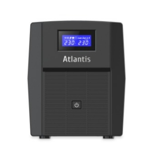 Image of UPS ATLANTIS A03-HP2003 1500VA (900W) Sinewave Line Interactive 2x12V-9Ah Display LCD e LED stato UPS USB-HID 3xIEC 2xSchuko 074