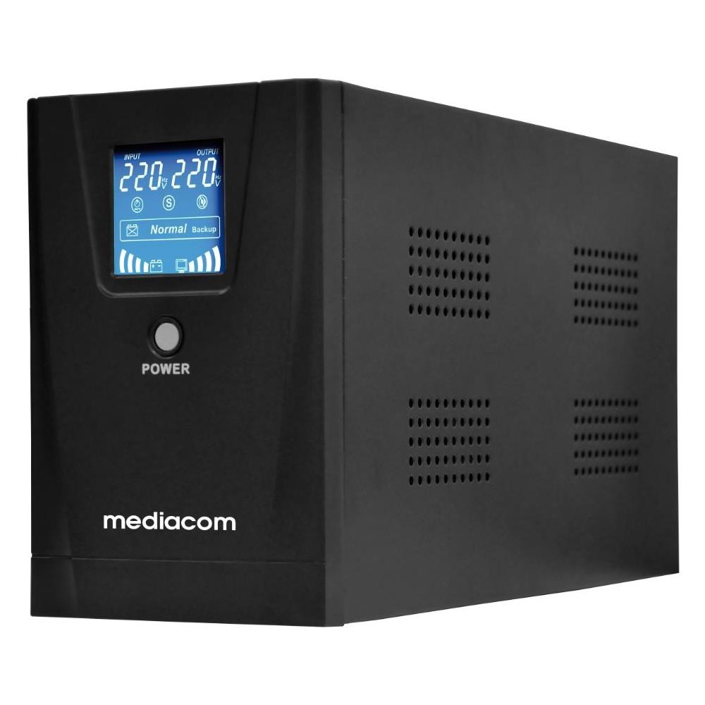 Image of MEDIACOM Gruppo di Continuità UPS XPower+ 1300 VA / 720 W 3 Prese Schuko 074