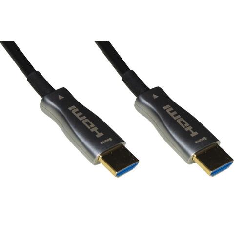 Image of CAVO LINK HDMI 2.0 TO HDMI, M/M, 20MT, AOC FIBRA OTTICA IBRIDO, HDCP, ARC, EDID 4K - 60HZ, 4:4:4, NERO, LKCHD20F 074