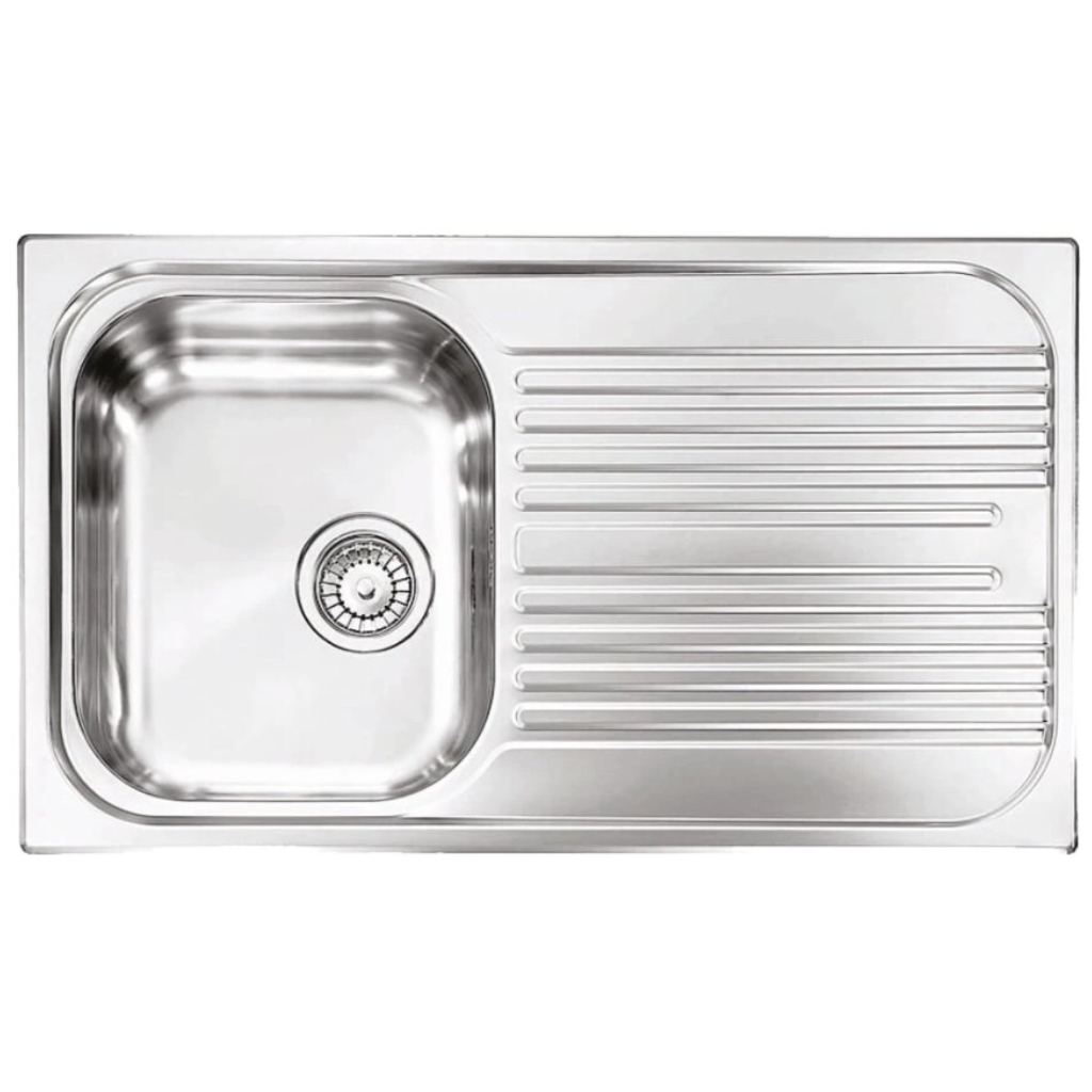 Image of Plados Telma TL08611 Universal Lavello cm. 86x50 - inox 1 vasca sx + Gocciolatoio dx 074