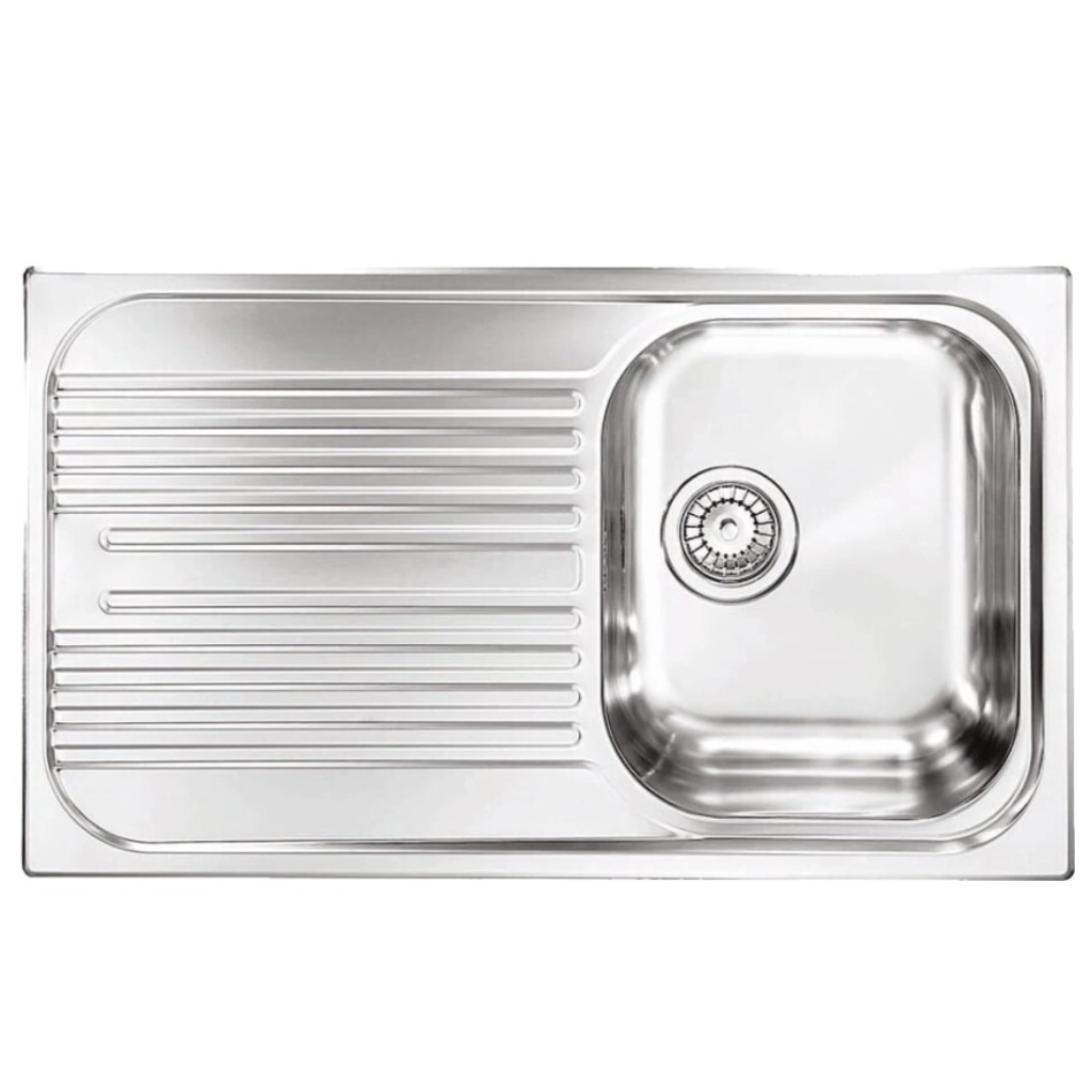 Image of Plados Telma TL08612 Universal Lavello cm. 86x50 - inox 1 vasca dx + Gocciolatoio sx 074