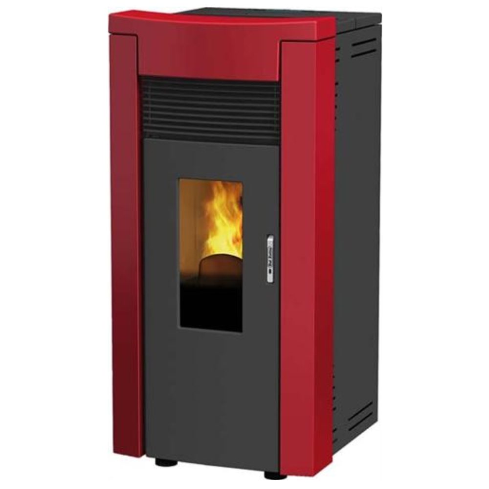 Image of Dal Zotto Melania Elite Steel Stufa a Pellet 8,2 KW 80 M^2 (001277475) Rubino 074