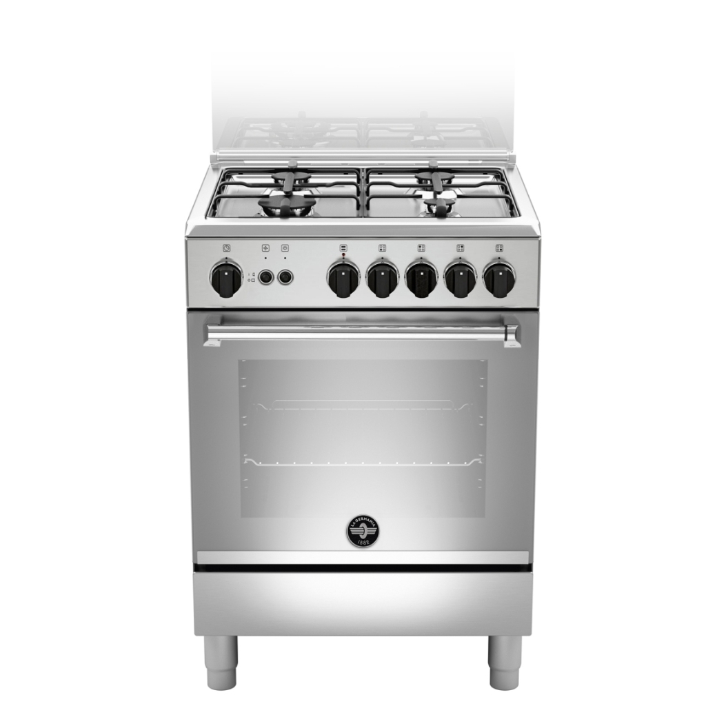 Image of Bertazzoni La Germania Americana AMN664GXV Cucina a Gas Piano Cottura 4 Fuochi a Gas Forno a Gas Classe A+ Inox 074