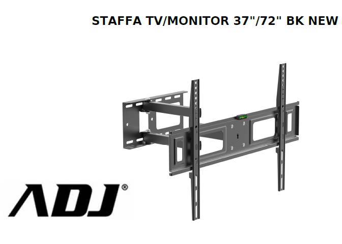 Image of STAFFA TV/MONITOR 37/72 BK NEW MAX 50KG MAX VESA 600*400 SNODO180? 074