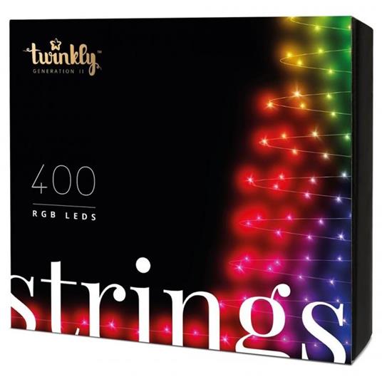 Image of Twinkly Stringa di luci controllabile tramite Smartphone con 400 LED RGB multicolore - TWS400STP-BEU 074