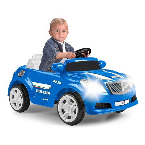 Image of Auto elettrica Feber FEQ07000 POLIZIA Twinkle Car 12V R c Azzurro 074