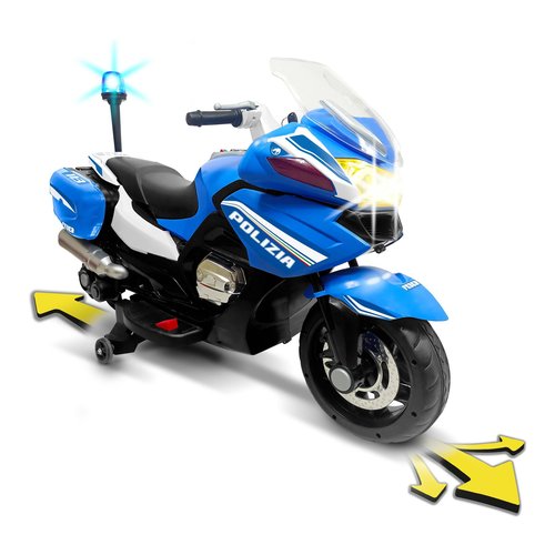 Image of Moto elettrica Feber FEN43000 POLIZIA 12V Azzurro 074