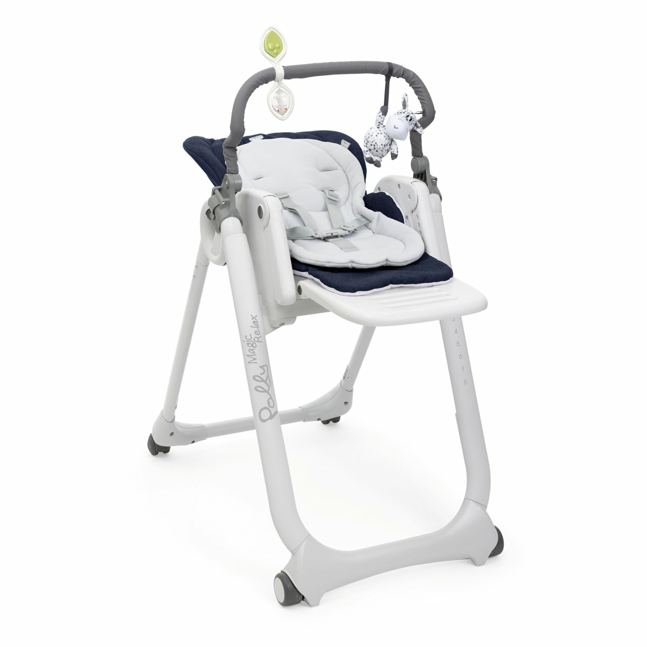 Image of Chicco Polly Magic Relax Alzasedia multifunzione Seduta imbottita Blu, Grigio, Bianco 074