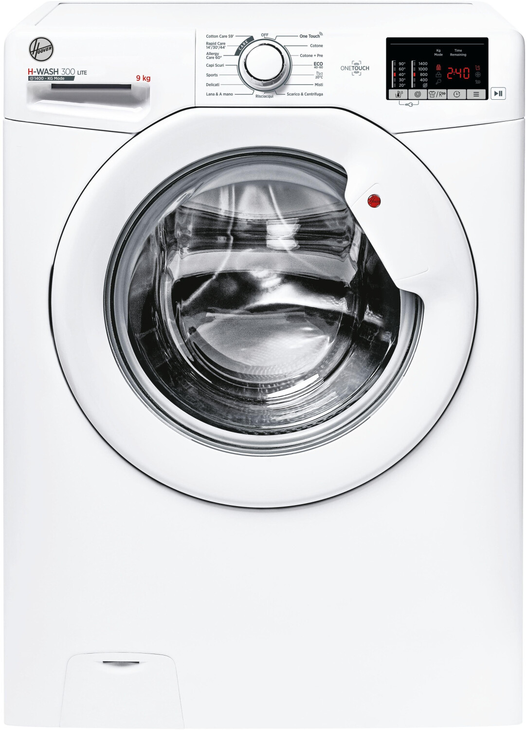 Image of Hoover H-WASH 300 LITE H3W 492DE-11 lavatrice Caricamento frontale 9 kg 1400 Giri/min Bianco