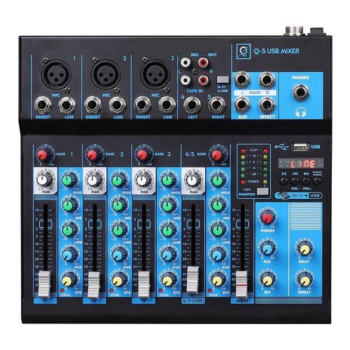 Image of Mixer disc jockey Oqan 625809 Q5 Usb Mkii nero nero 074