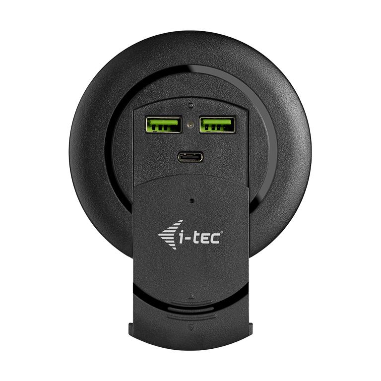 Image of i-tec Built-in Desktop Fast Charger, USB-C PD 3.0 + 3x USB 3.0 QC3.0, 96 W 074