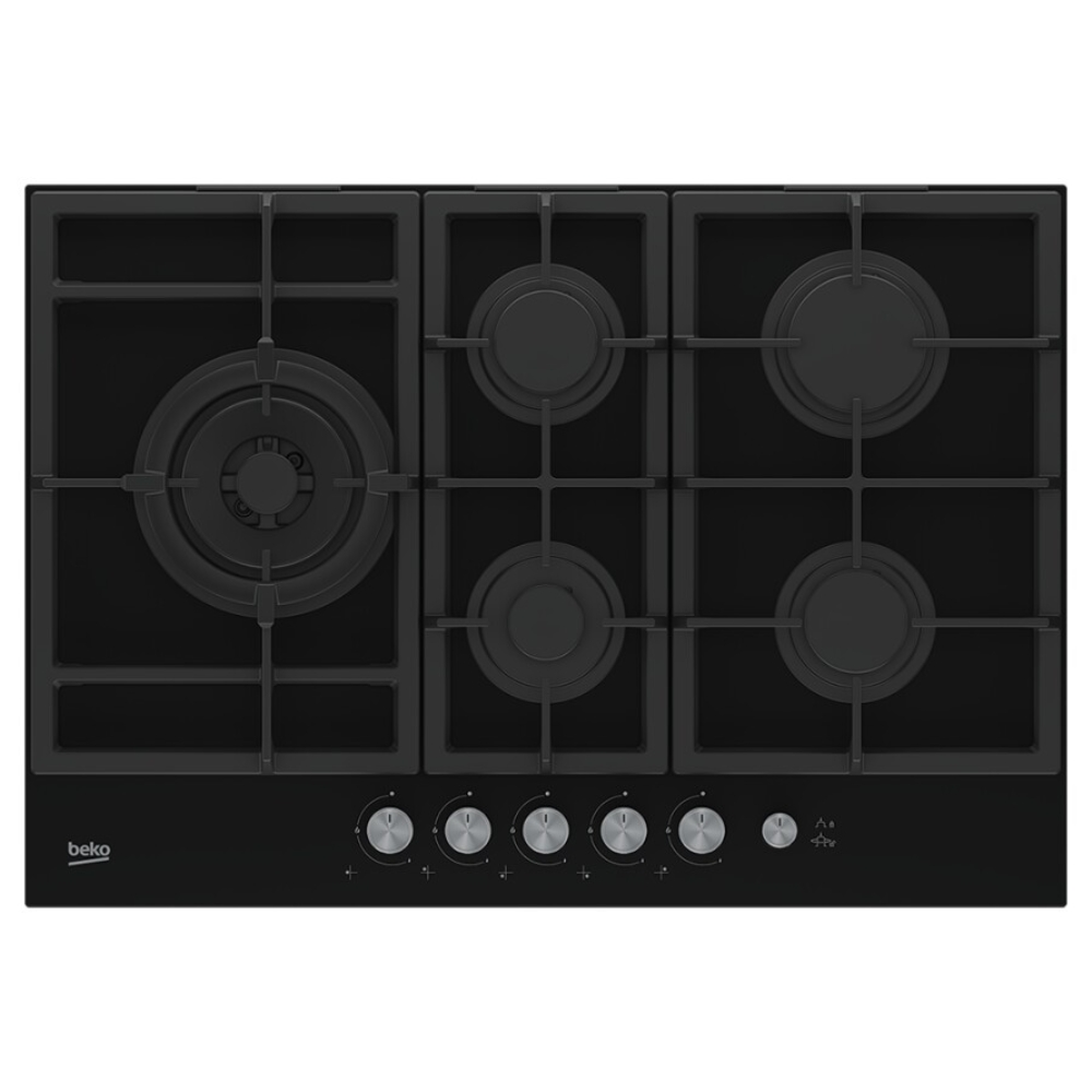 Image of Beko HILL 75235 S piano cottura Nero Da incasso 75 cm Gas 5 Fornello(i) 074