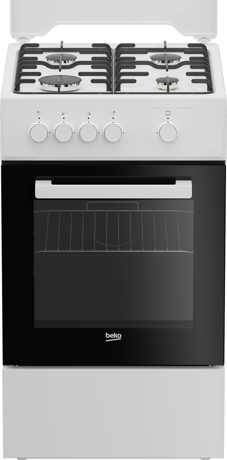 Image of Beko FSG522DWC Cucina Gas Nero, Bianco 074