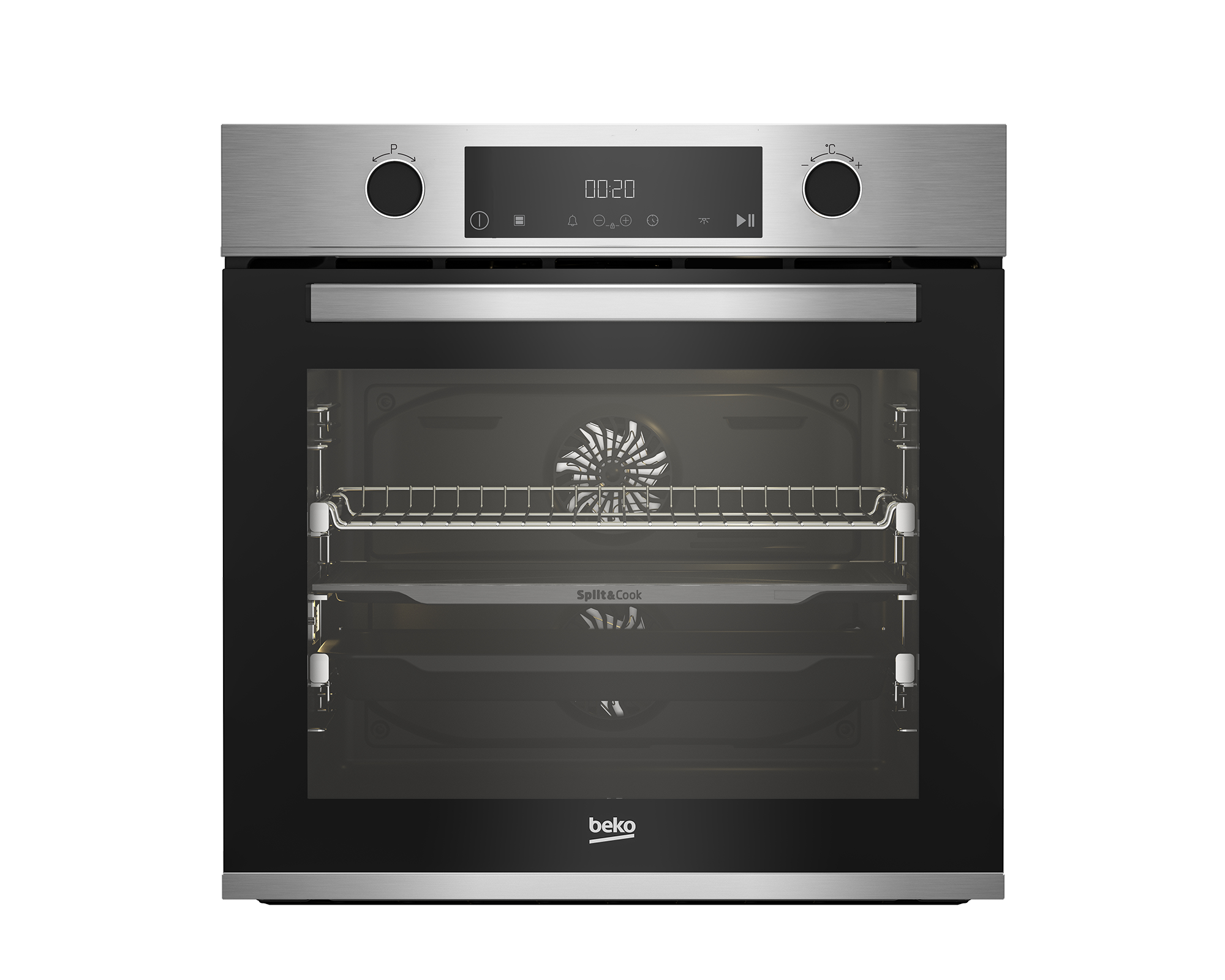 Image of Beko Forno Multifunzione BBVM12400XPS doppia cavità Split&Cook Pirolitico, bPRO500, 15 Funzioni, A+, Acciaio Inox 074