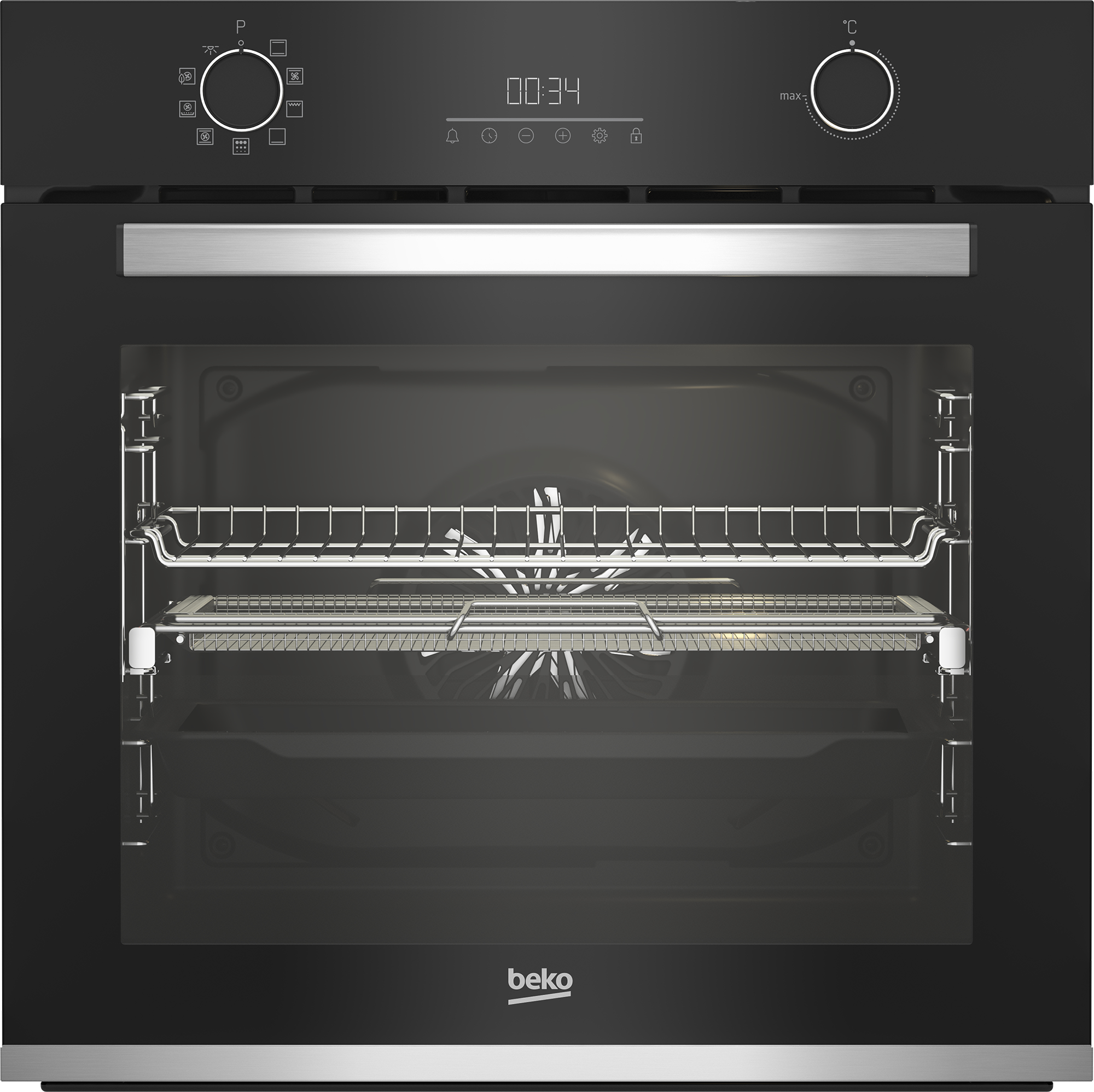 Image of Beko b300 Forno Multifunzione BBIMA13302BMPE Pirolitico con AirFry, , 9 Funzioni, A+, Cristallo Nero e Inox 074