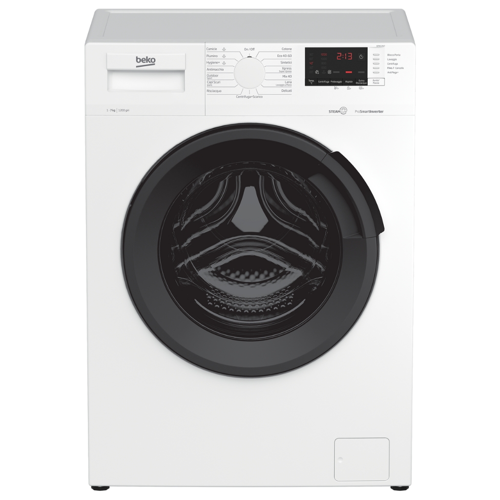 Image of Beko EPXS7AIT Lavatrice 7 Kg Slim Centrifuga 1200 Giri Inverter Vapore Classe A 074