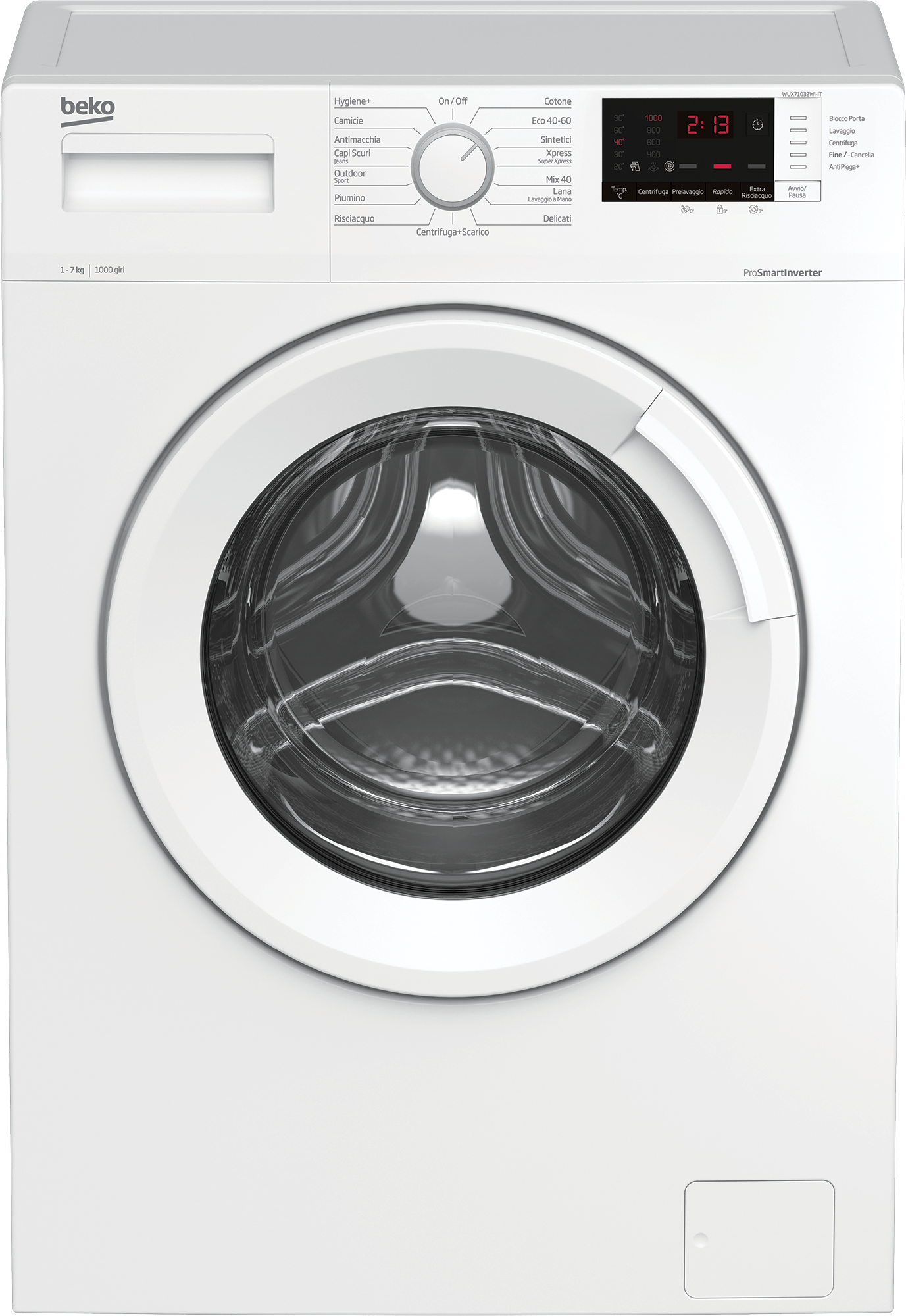 Image of Beko WUX71032WI-IT lavatrice Caricamento frontale 7 kg 1000 Giri/min Bianco 074