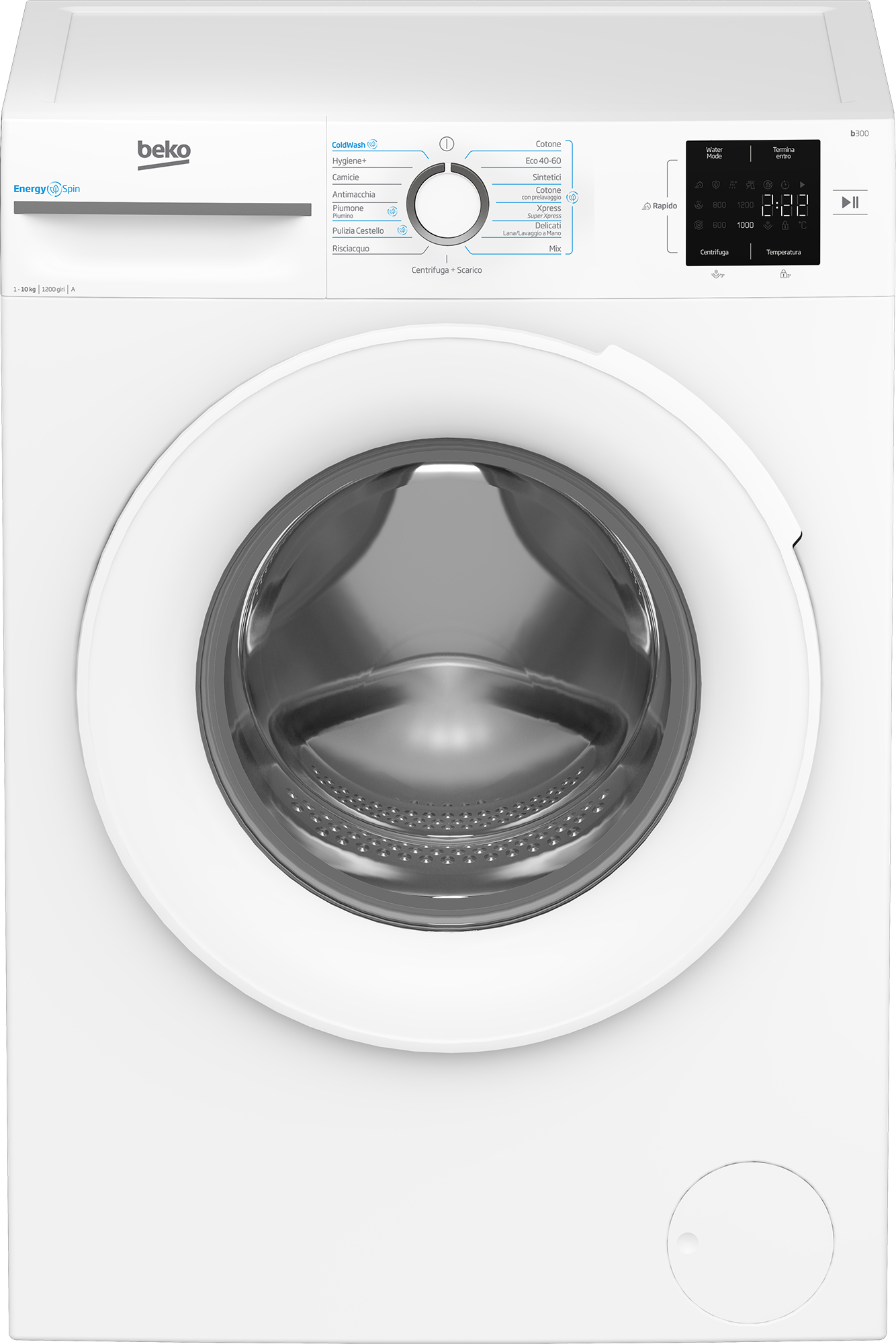 Image of Beko b300 BMWU31021W: Lavatrice EnergySpin 10kg, Classe A, 1200giri 074