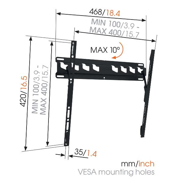 Image of Vogel's MA3010 165,1 cm (65") Nero 074