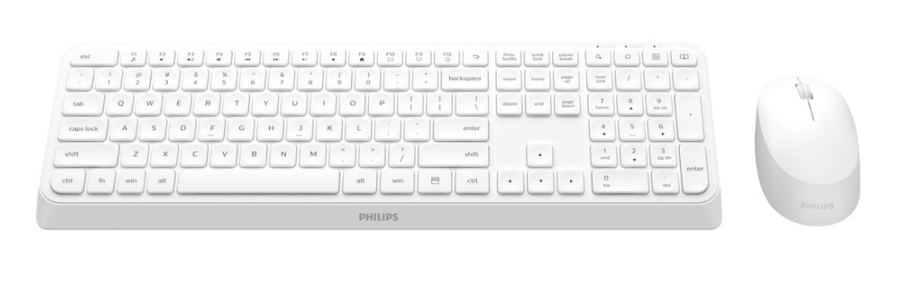 Image of Philips 3000 series SPT6307W/34 tastiera Mouse incluso Universale RF Wireless QWERTY Inglese Bianco 074