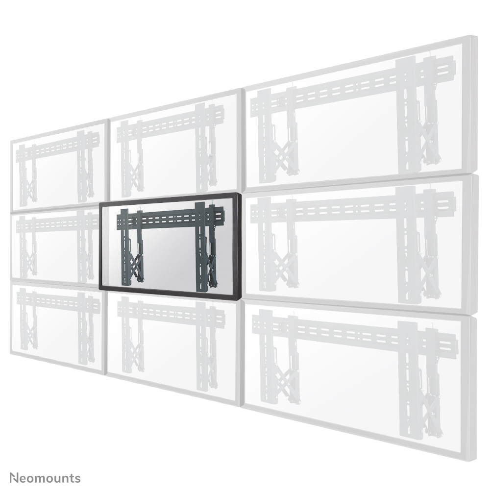 Image of Neomounts LED-VW1000BLACK Supporto videowall da parete 40-75" - Pull-out - max 50 kg 074