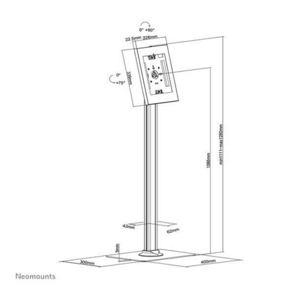 Image of Neomounts Supporto da pavimento per tablet 074