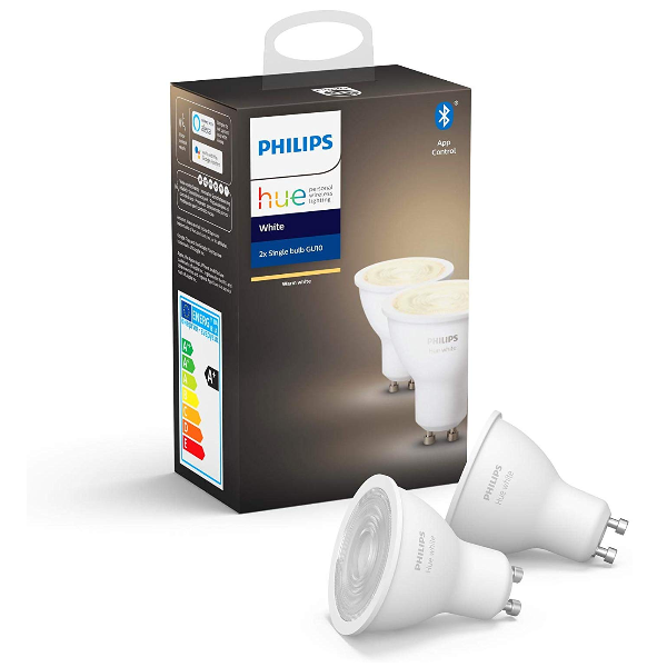 Image of Philips Hue bianco GU10 - confezione da 2 074