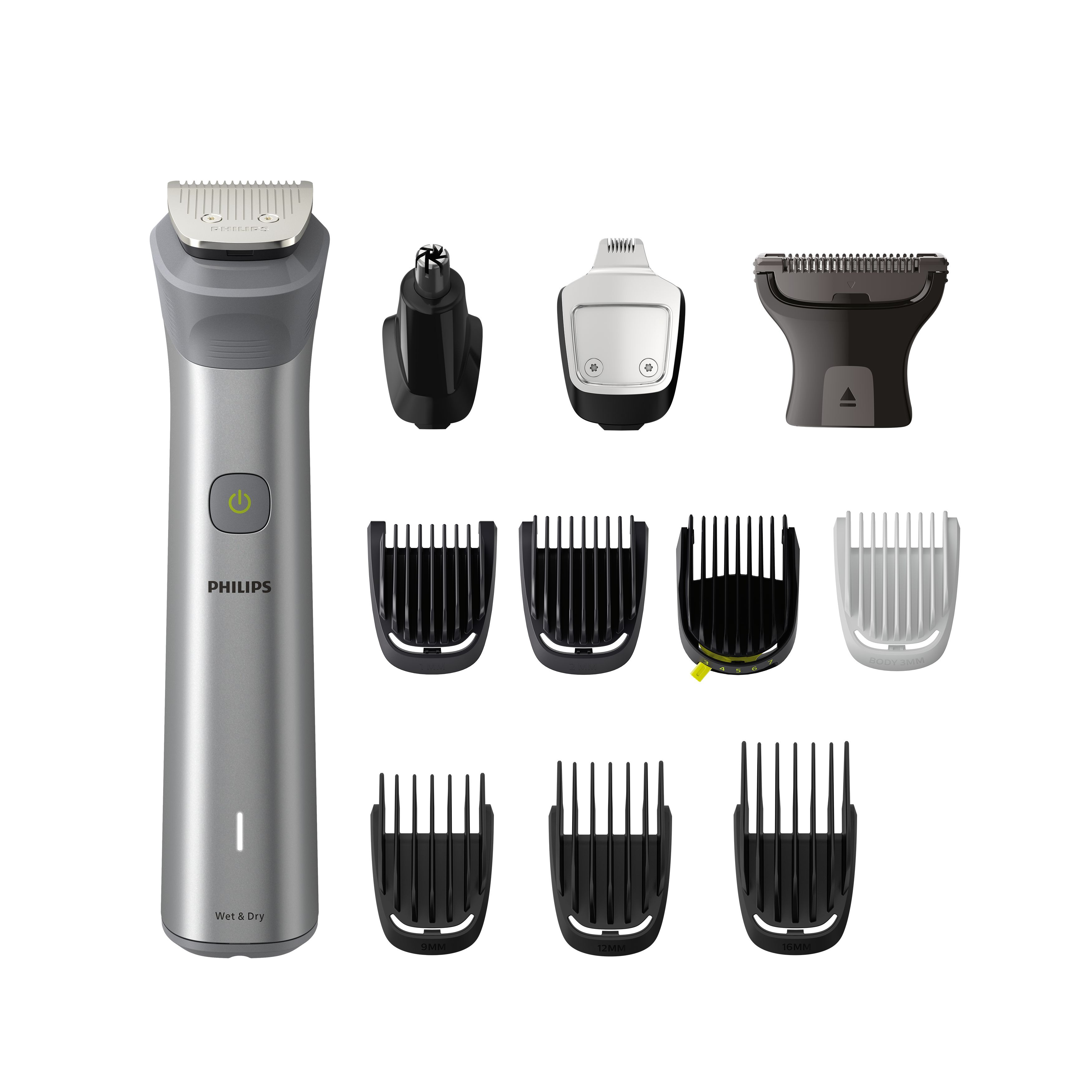 Image of Philips Multigroom Series 5000 rasoio rifinitore all-in-one 12 in 1 con 12 accessori per viso, testa e corpo MG5940/15 074