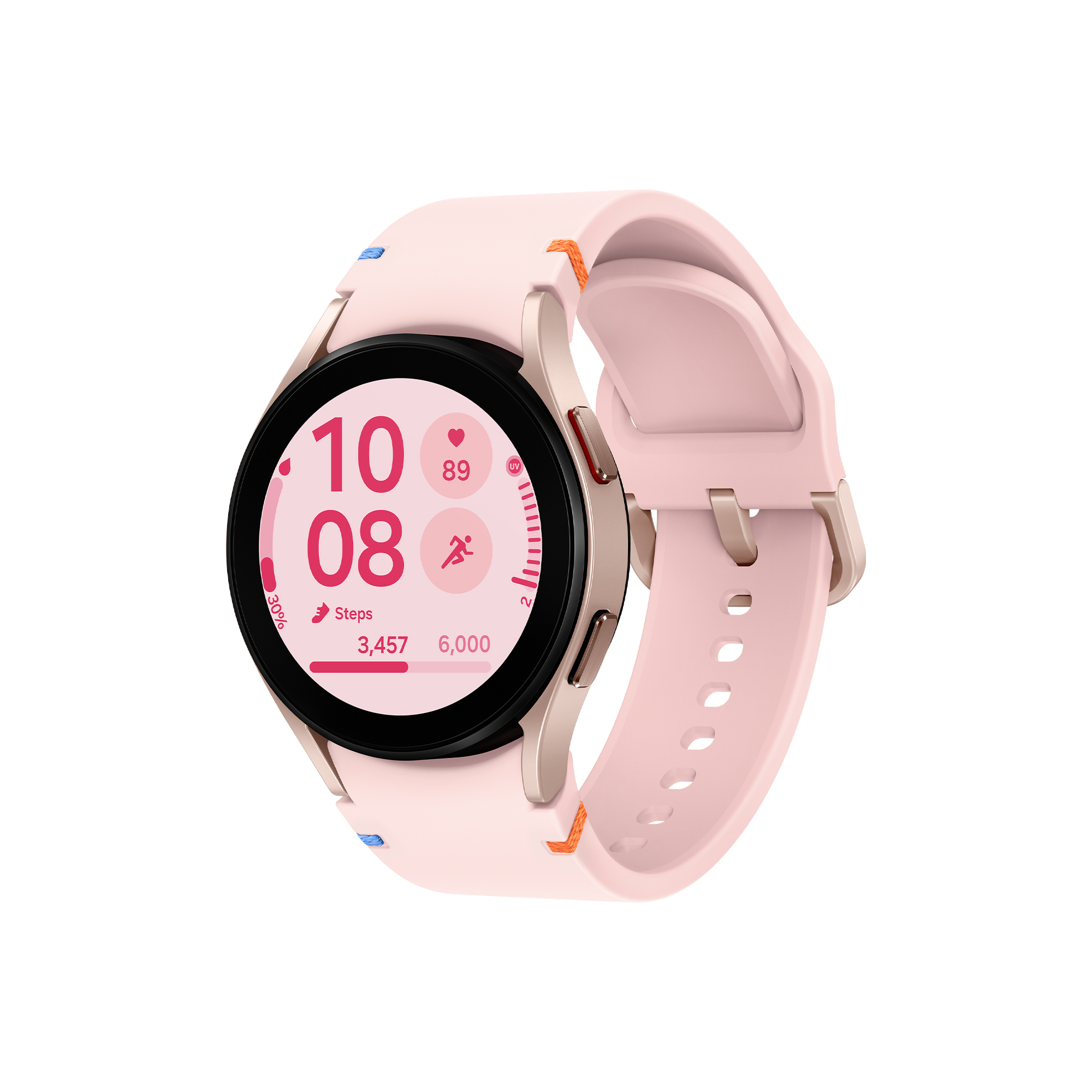 Image of Samsung Galaxy Watch FE 40mm Smartwatch Analisi del Sonno, Ghiera Touch in Alluminio, Rosa oro