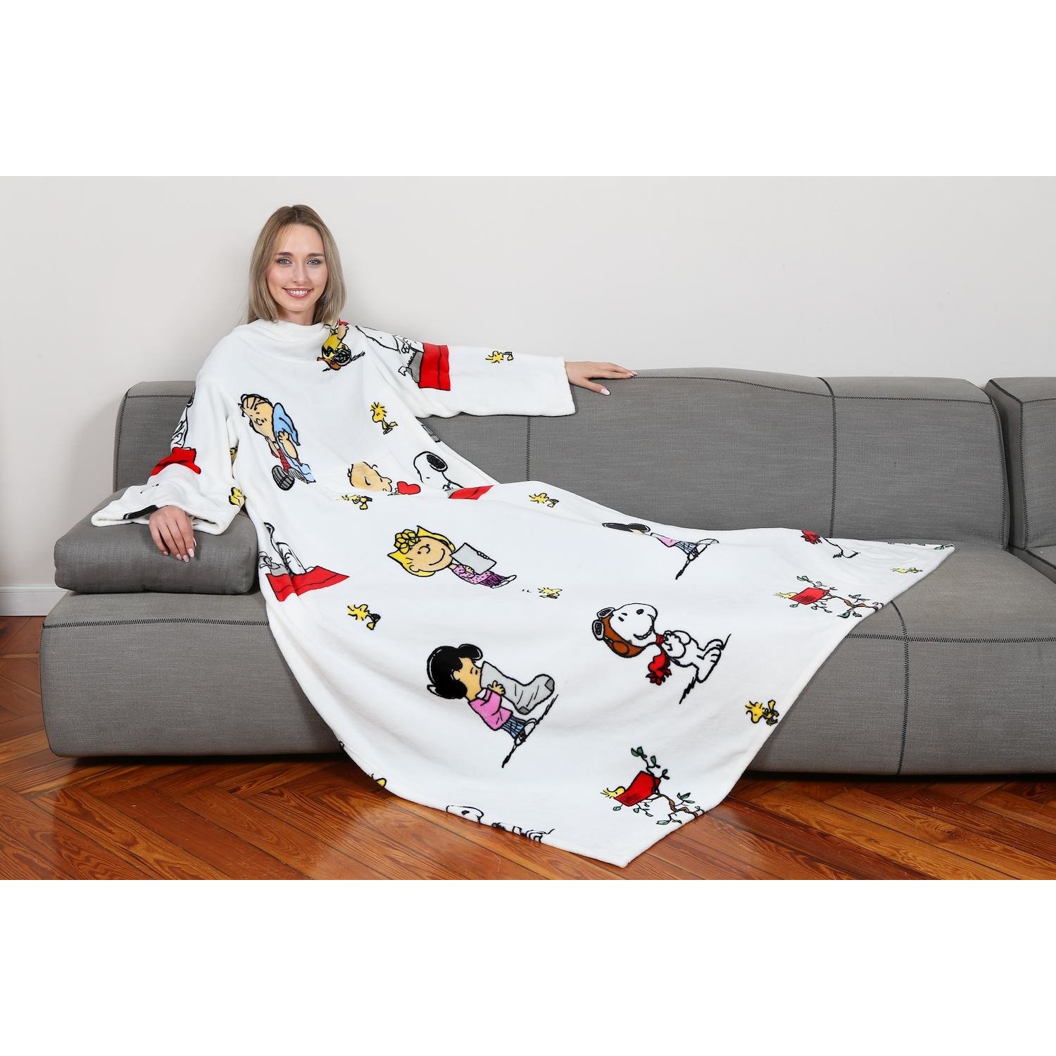 Image of Coperta Deluxe Kanguru fantasia Peanuts dimensione 140cm x 180cm 074