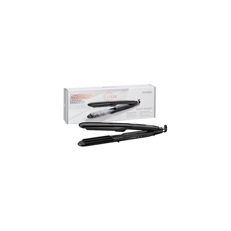 BaByliss ST492E Piastra a Vapore Steamstraight, Piastre in Ceramica da 39  mm, Riscaldamento Advanced Ceramics, Idrata e Liscia i Capelli, 5  Temperature, Auto Spegnimento di Sicurezza : : Bellezza