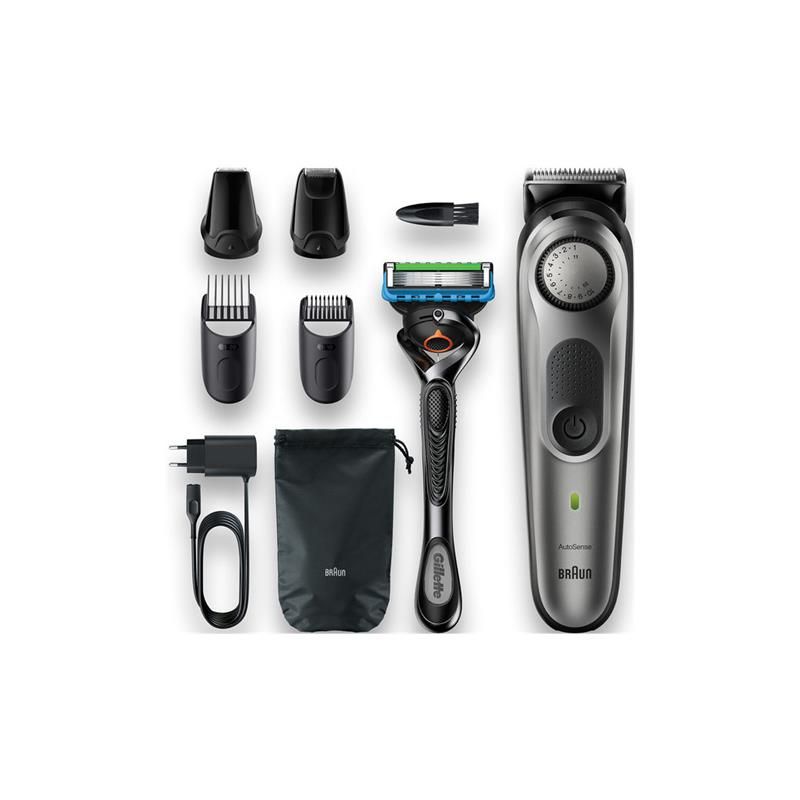 Braun BeardTrimmer 7 Regolabarba 7 BT7320, Regolabarba Uomo, Tagliacapelli,  Per Viso, Capelli