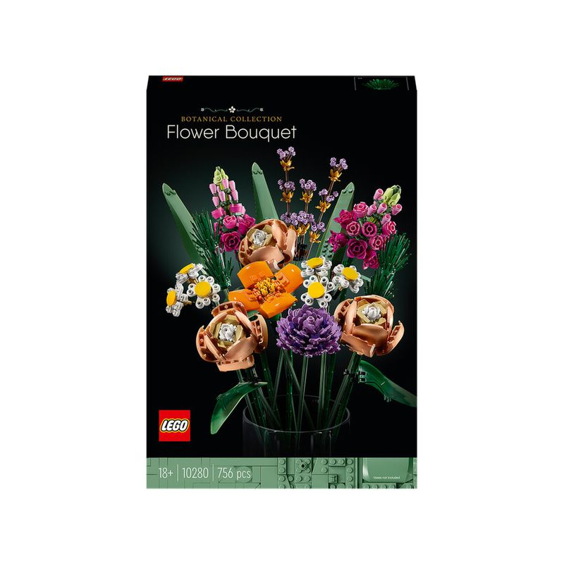 LEGO 10280 Icons Bouquet di Fiori, Piante Artificiali, Costruzione in  Mattoncini, Decorazioni per la Casa, Hobby Creativi per Adulti, Idee Regalo  per Lei e Lui, per Moglie e Marito : LEGO: 