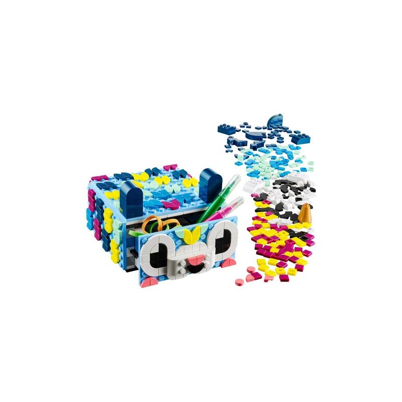 LEGO DOTS 41805 Cassetto degli Animali Creativi, Set Mosaico