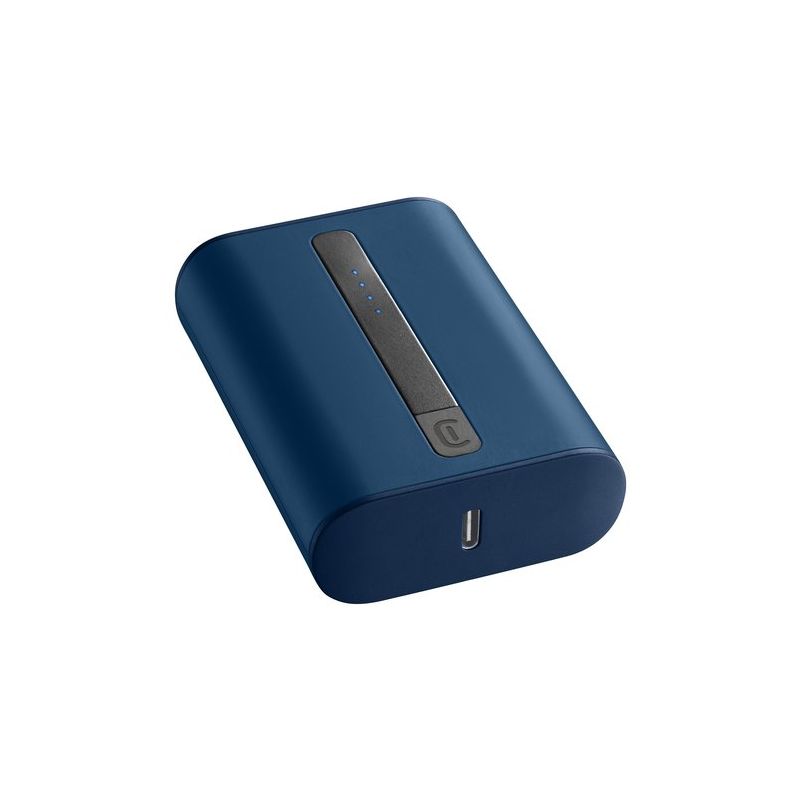 Cellularline Power Bank THUNDER 10000 Caricabatterie portatile extra  compatto Blu