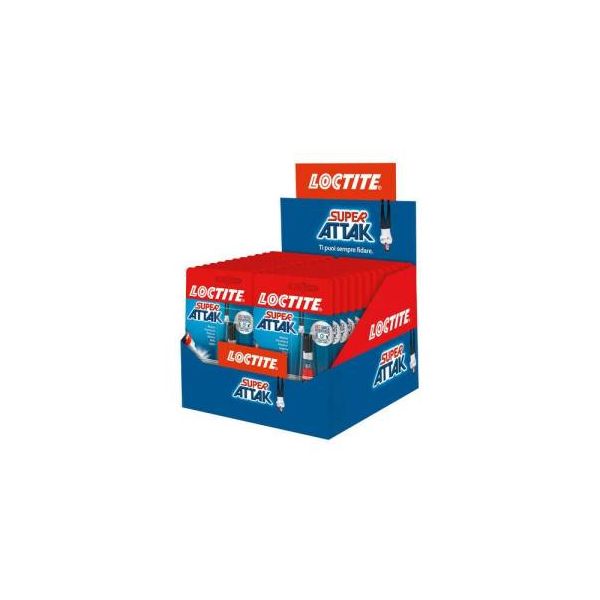 24pz Espositore da Banco - Loctite Super Attack Original 3gr