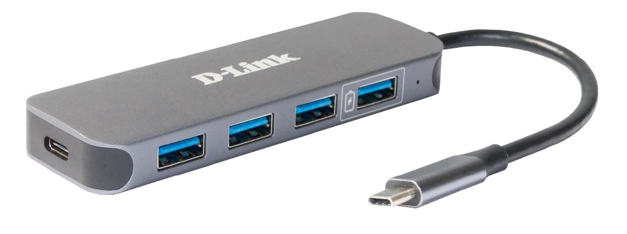 Image of USB-C TO 4-PORT USB 3.0 HUB WITH POWER 074