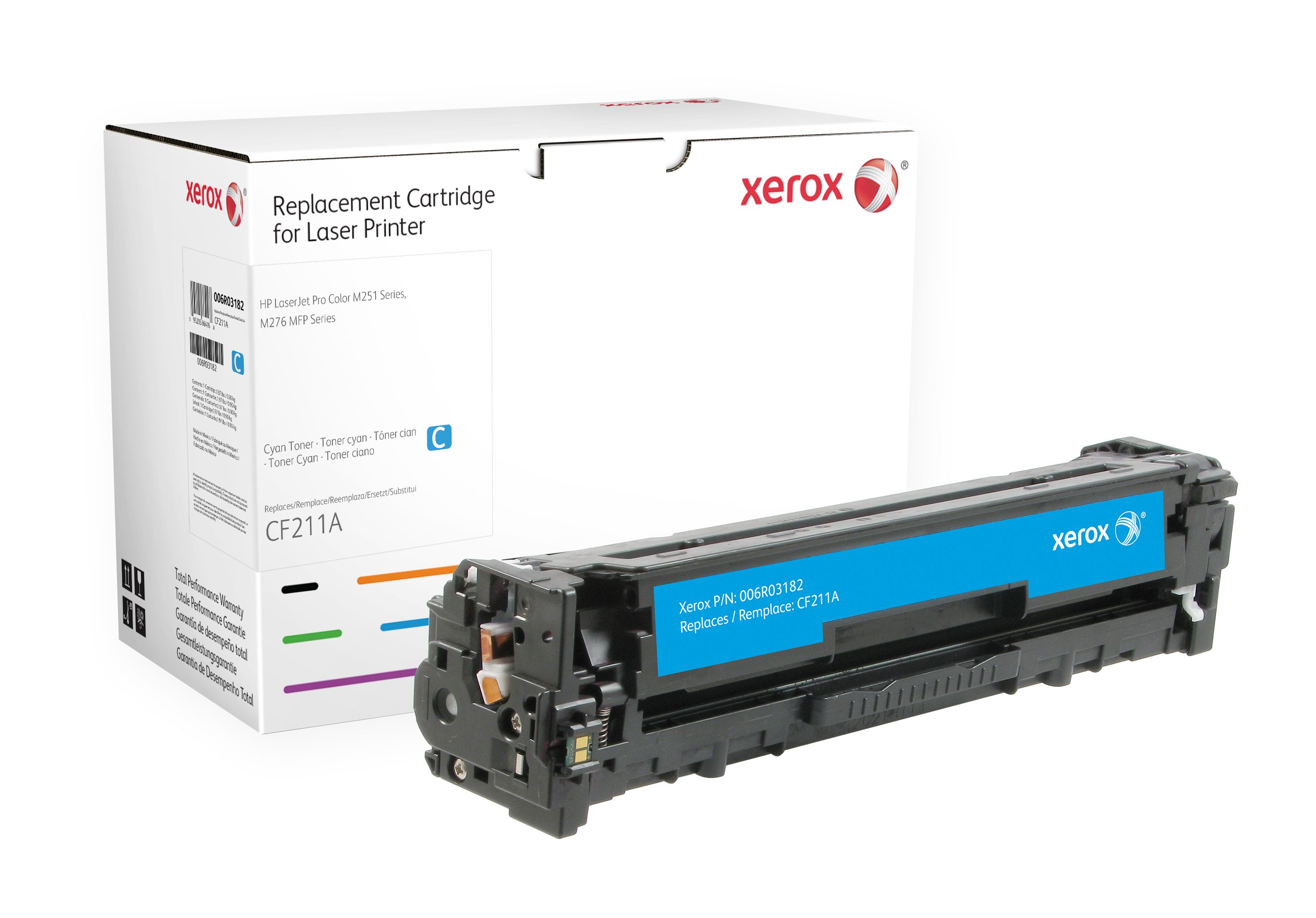 Image of Xerox Cartuccia toner ciano. Equivalente a HP CF211A . Compatibile con HP LaserJet Pro 200 M251, LaserJet Pro 200 MFP M276 074