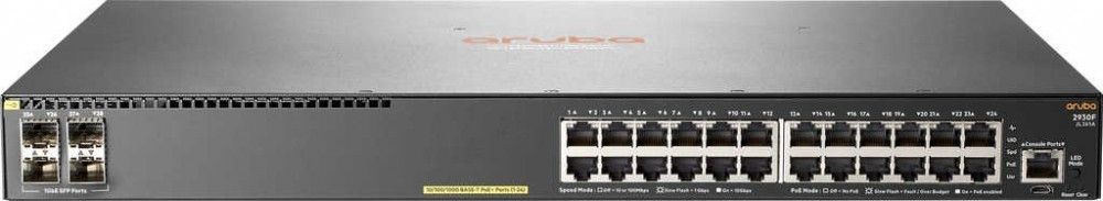 Image of Aruba, a Hewlett Packard Enterprise company Aruba 2930F 24G PoE+ 4SFP Gestito L3 Gigabit Ethernet (10/100/1000) Grigio 1U Supporto Power over Ethernet (PoE) 074