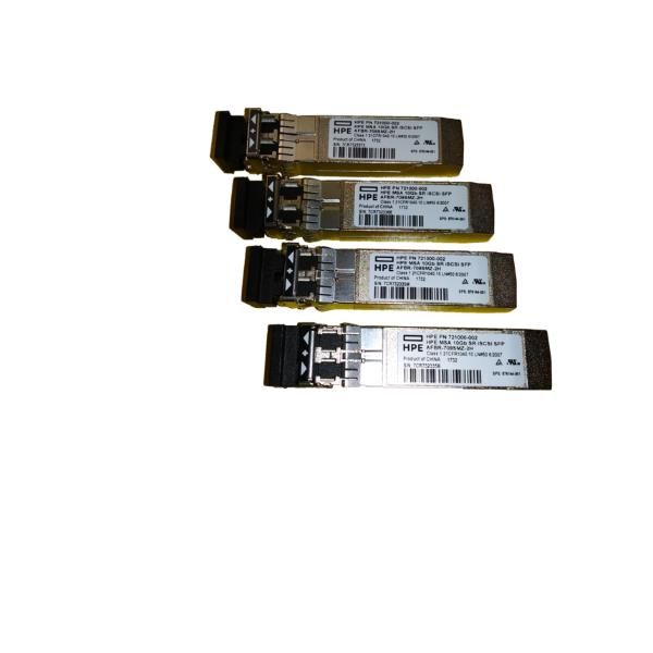 Image of Hewlett Packard Enterprise MSA 10Gb Short Range iSCSI SFP+ 4-pack modulo del ricetrasmettitore di rete Fibra ottica 10000 Mbit/s SFP+ 850 nm 074