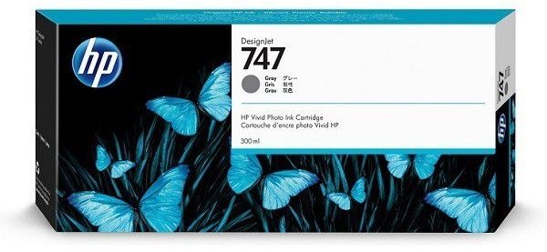 Image of HP Cartuccia di inchiostro grigio 747 DesignJet da 300 ml 074