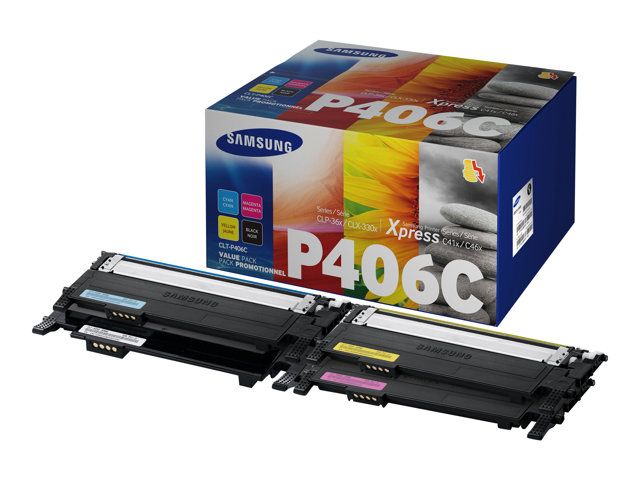 Image of Samsung Confezione da 4 cartucce toner originali HP CLT-P406C (ciano/magenta/giallo/nero) 074