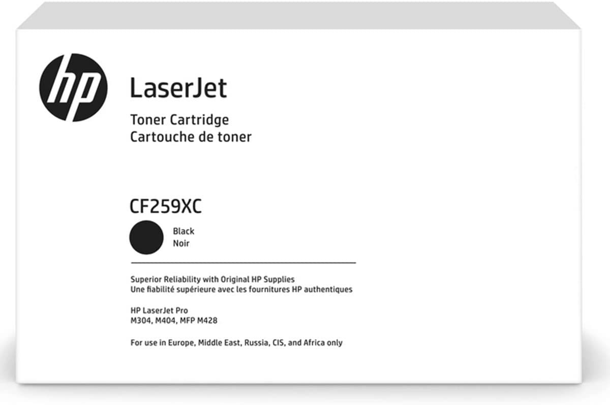 Image of HP 59X Blk Contract LaserJet Toner Crtg - Toner - [K] - per HP LJ Pro M404, MFP M430 / HP LJ Ent M406, MFP M428 074