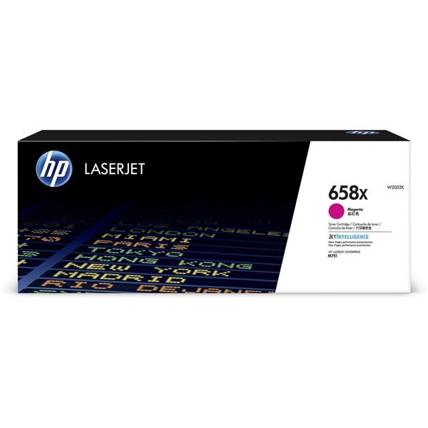 Image of HP Cartuccia toner magenta originale LaserJet 658X ad alta capacità 074