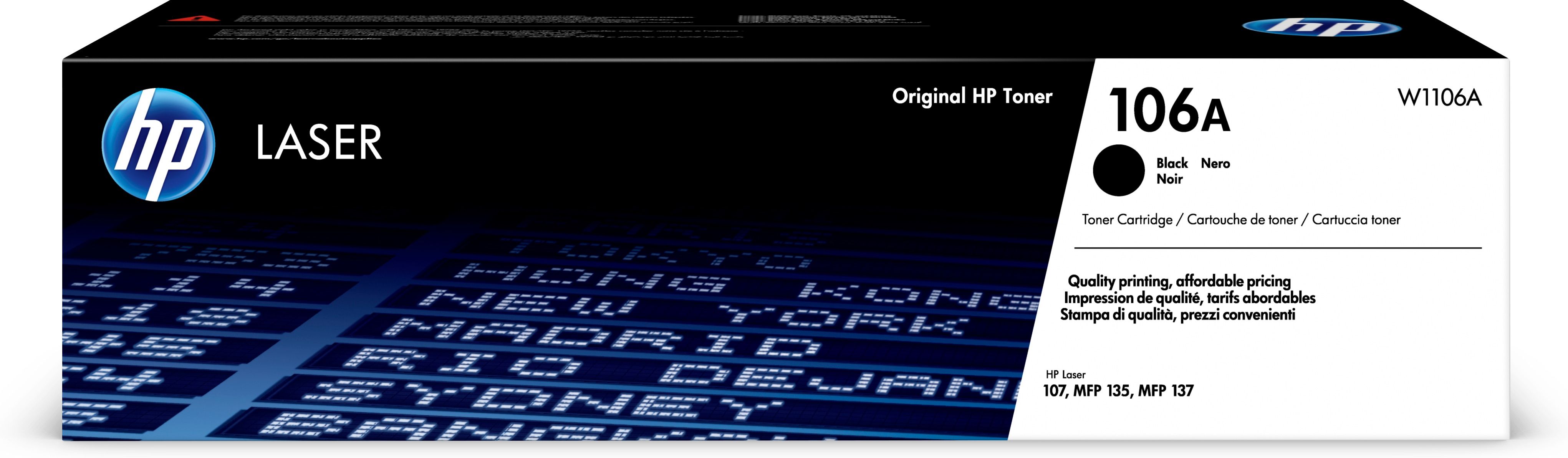 Image of HP Cartuccia toner nero originale LaserJet 106A 074